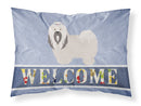 Lhasa Apso Welcome Standard Pillowcase Lightweight Super Soft Easy Care Decorative Artwork Pillowcase, Standard