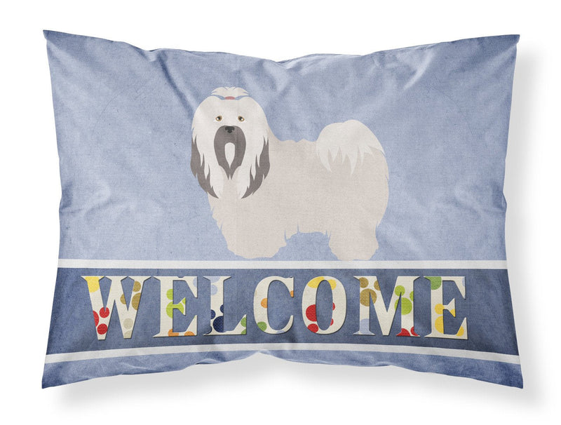 Lhasa Apso Welcome Fabric Standard Pillowcase BB8319PILLOWCASE