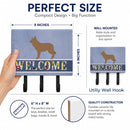 Berger Picard Welcome Leash or Key Holder Wall Hooks, Coat Rack Wall Mount, for Hanging Keys, Towels, Aprons, Leashes