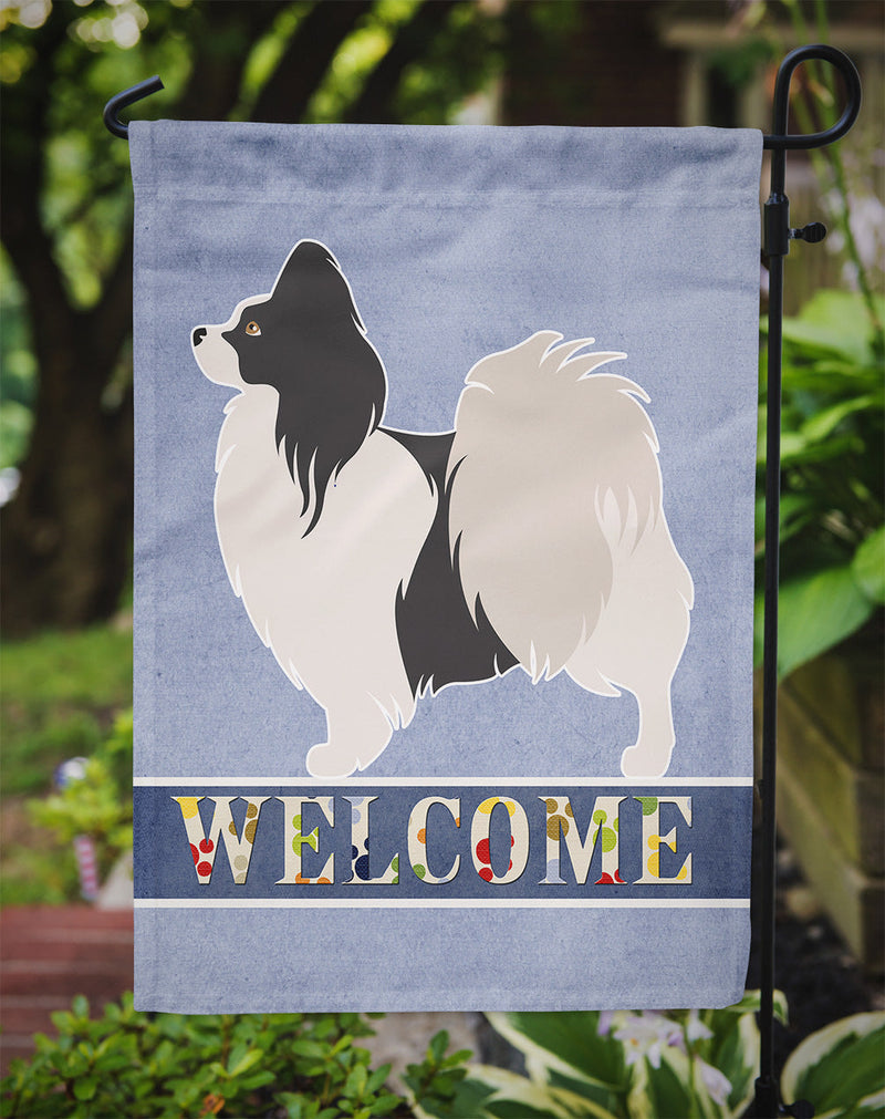 Papillon Welcome Flag Garden Size