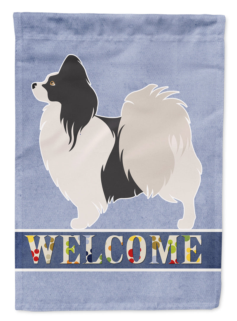 Papillon Welcome Flag Garden Size