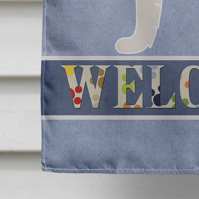 Alaskan Malamute Welcome Flag Canvas House Size BB8324CHF