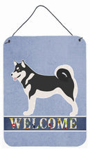 Alaskan Malamute Welcome Wall or Door Hanging Prints BB8324DS1216