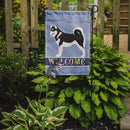 Alaskan Malamute Welcome Garden Flag - Outdoor Decorative Yard Flag BB8324GF
