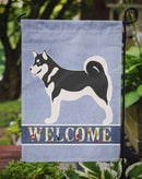 Alaskan Malamute Welcome Garden Flag - Outdoor Decorative Yard Flag BB8324GF