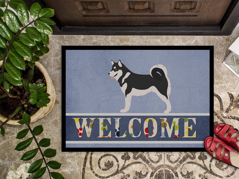 Alaskan Malamute Welcome Doormat - 24x36 Decorative Floor Mat – Indoor/Outdoor Rug