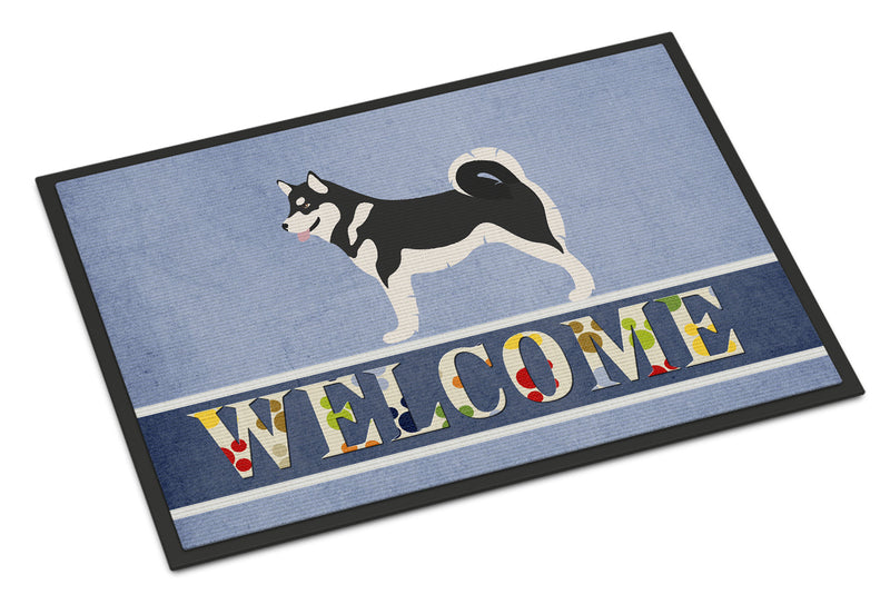 Alaskan Malamute Welcome Doormat - 24x36 Decorative Floor Mat – Indoor/Outdoor Rug
