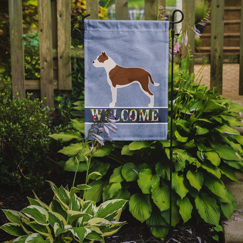 Pit Bull Terrier Welcome Flag Garden Size BB8325GF