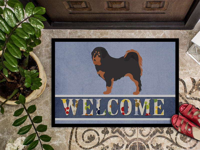 Tibetan Mastiff Welcome Indoor or Outdoor Mat 18x27 BB8326MAT