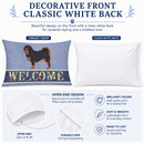 Tibetan Mastiff Welcome Standard Pillowcase Lightweight Super Soft Easy Care Decorative Artwork Pillowcase, Standard