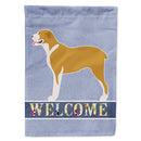 Belgium Mastiff Welcome House Flag 28x40 Porch Sleeve Pole Decorative Outside Yard Banner Artwork Wall Hanging, Polyester