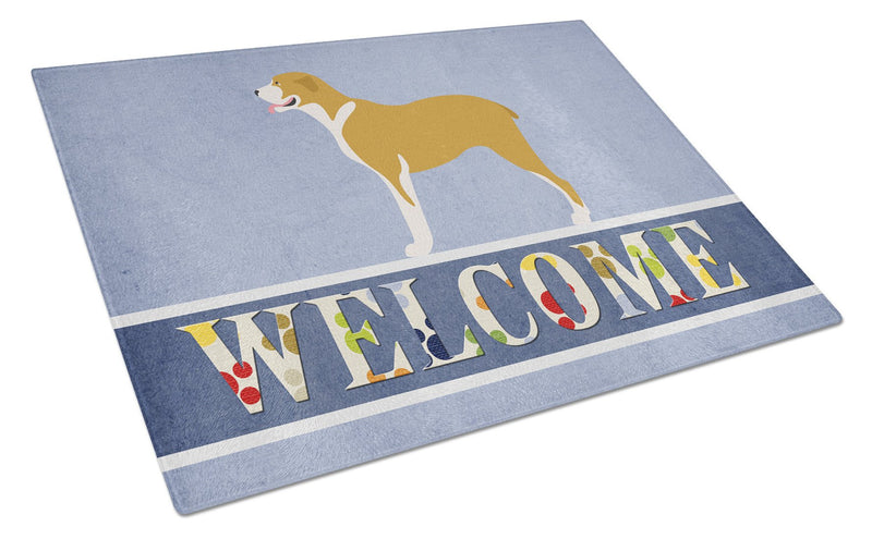 Belgium Mastiff Welcome Glass Cutting Board Large BB8327LCB