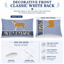 Belgium Mastiff Welcome Standard Pillowcase Lightweight Super Soft Easy Care Decorative Artwork Pillowcase, Standard
