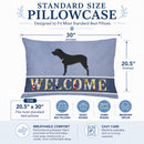 Broholmer Danish Mastiff Standard Pillowcase Lightweight Super Soft Easy Care Decorative Artwork Pillowcase, Standard