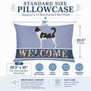 Canaan Dog Welcome Standard Pillowcase Lightweight Super Soft Easy Care Decorative Artwork Pillowcase, Standard