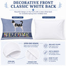 Canaan Dog Welcome Standard Pillowcase Lightweight Super Soft Easy Care Decorative Artwork Pillowcase, Standard