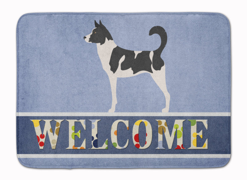 Canaan Dog Welcome Machine Washable Memory Foam Mat BB8329RUG