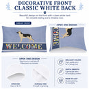 German Shepherd Welcome Standard Pillowcase Lightweight Super Soft Easy Care Decorative Artwork Pillowcase, Standard