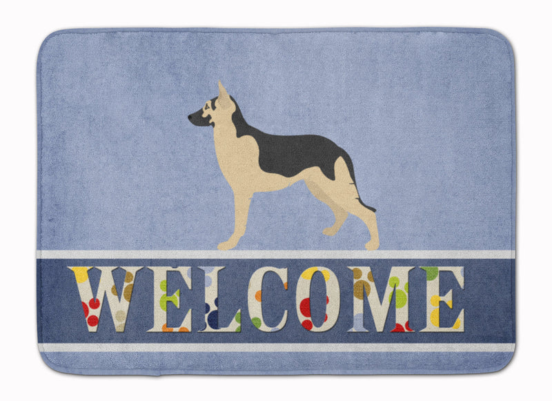 German Shepherd Welcome Machine Washable Memory Foam Mat BB8330RUG