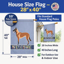 Malinois Belgian Shepherd  House Flag 28x40 Porch Sleeve Pole Decorative Outside Yard Banner Artwork Wall Hanging, Polyester