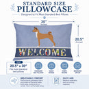 Telomian Welcome Standard Pillowcase Lightweight Super Soft Easy Care Decorative Artwork Pillowcase, Standard