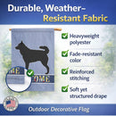 Mudi Welcome House Flag 28x40 Porch Sleeve Pole Decorative Outside Yard Banner Artwork Wall Hanging, Polyester