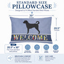 Labradoodle Welcome Standard Pillowcase Lightweight Super Soft Easy Care Decorative Artwork Pillowcase, Standard