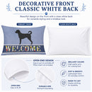 Labradoodle Welcome Standard Pillowcase Lightweight Super Soft Easy Care Decorative Artwork Pillowcase, Standard