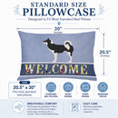 Greenland Dog Welcome Standard Pillowcase Lightweight Super Soft Easy Care Decorative Artwork Pillowcase, Standard