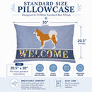Icelandic Sheepdog Standard Pillowcase Lightweight Super Soft Easy Care Decorative Artwork Pillowcase, Standard