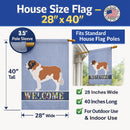 Moscow Watchdog House Flag 28x40 Porch Sleeve Pole Decorative Outside Yard Banner Artwork Wall Hanging, Polyester