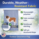 Moscow Watchdog House Flag 28x40 Porch Sleeve Pole Decorative Outside Yard Banner Artwork Wall Hanging, Polyester