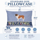 Moscow Watchdog Standard Pillowcase Lightweight Super Soft Easy Care Decorative Artwork Pillowcase, Standard
