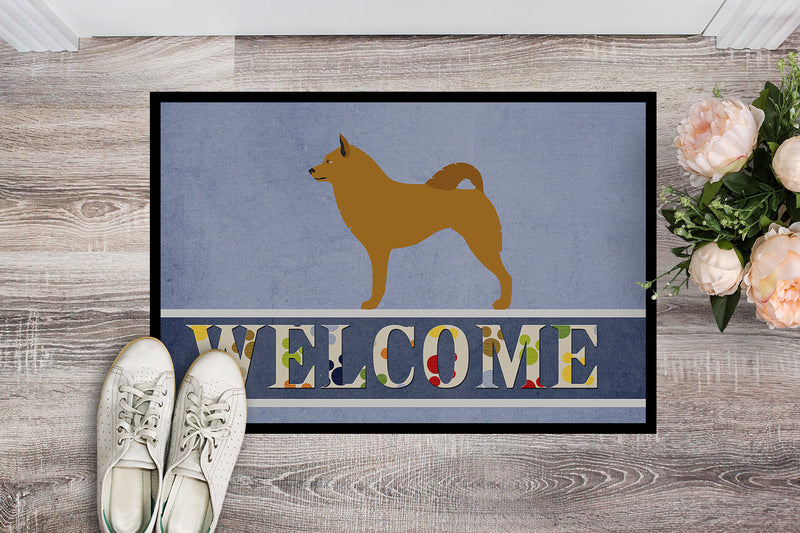 Finnish Spitz Welcome Indoor or Outdoor Mat 18x27 BB8343MAT