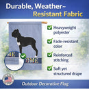 Cane Corso Welcome House Flag 28x40 Porch Sleeve Pole Decorative Outside Yard Banner Artwork Wall Hanging, Polyester