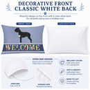 Cane Corso Welcome Standard Pillowcase Lightweight Super Soft Easy Care Decorative Artwork Pillowcase, Standard