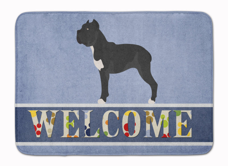 Cane Corso Welcome Machine Washable Memory Foam Mat BB8345RUG