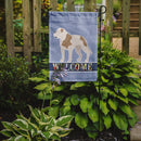 American Bulldog Welcome Garden Flag - Outdoor Decorative Yard Flag BB8348GF