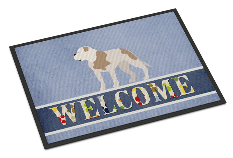 American Bulldog Welcome Doormat - 24x36 Decorative Floor Mat – Indoor/Outdoor Rug with Artistic Flair BB8348JMAT