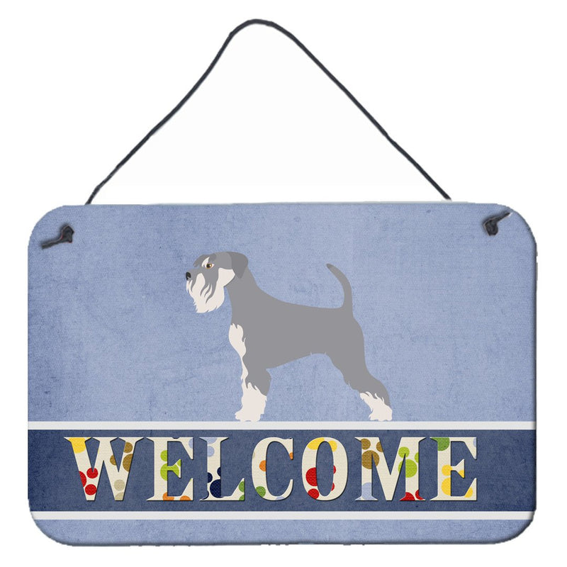 Schnauzer Welcome Wall or Door Hanging Prints BB8350DS812