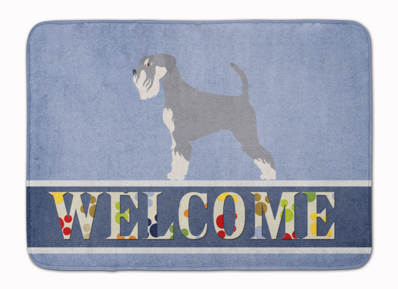 Schnauzer Welcome Machine Washable Memory Foam Mat BB8350RUG