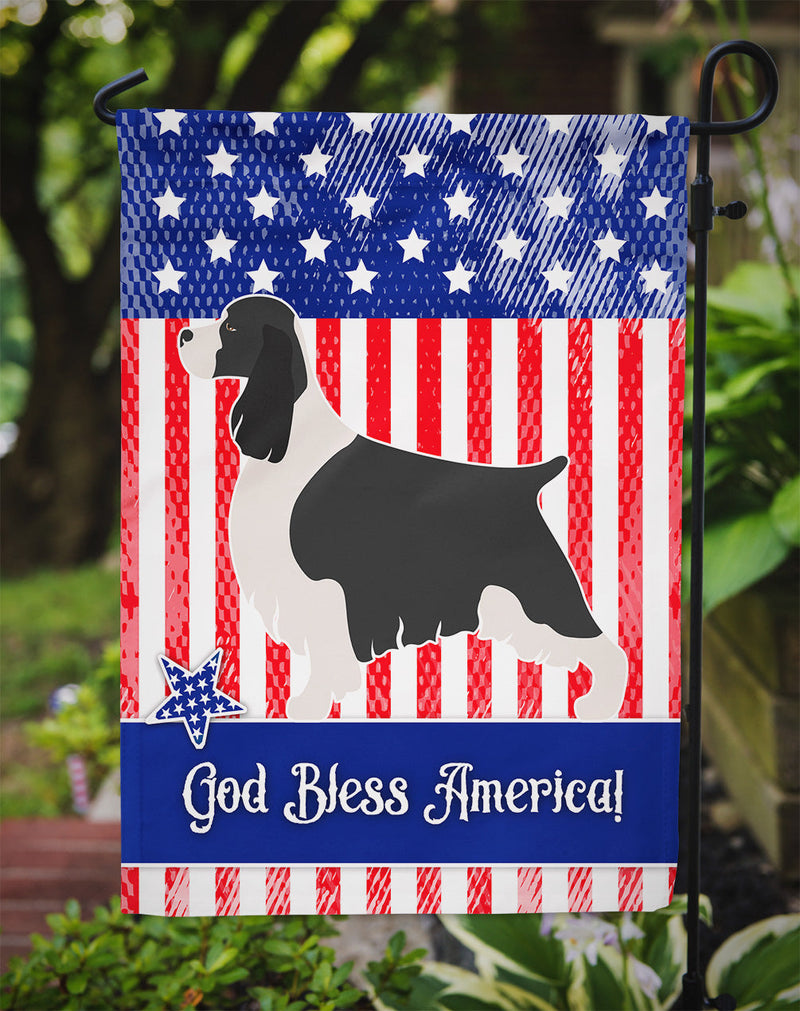 English Springer Spaniel American Flag Garden Size BB8354GF