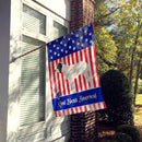 Gascon Saintongeois American House Flag 28x40 Porch Sleeve Pole Decorative Outside Yard Banner Artwork Wall Hanging, Polyester