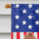 Irish Terrier American House Flag 28x40 Porch Sleeve Pole Decorative Outside Yard Banner Artwork Wall Hanging, Polyester