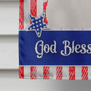Skye Terrier American House Flag 28x40 Porch Sleeve Pole Decorative Outside Yard Banner Artwork Wall Hanging, Polyester