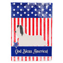 Skye Terrier American House Flag 28x40 Porch Sleeve Pole Decorative Outside Yard Banner Artwork Wall Hanging, Polyester