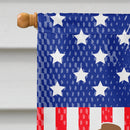 Smooth Fox Terrier American House Flag 28x40 Porch Sleeve Pole Decorative Outside Yard Banner Artwork Wall Hanging, Polyester