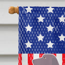 Weimaraner American House Flag 28x40 Porch Sleeve Pole Decorative Outside Yard Banner Artwork Wall Hanging, Polyester