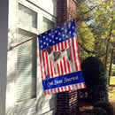German Shorthaired Pointer American House Flag 28x40 Porch Sleeve Pole Decorative Outside Yard Banner Artwork Wall Hanging, Polyester