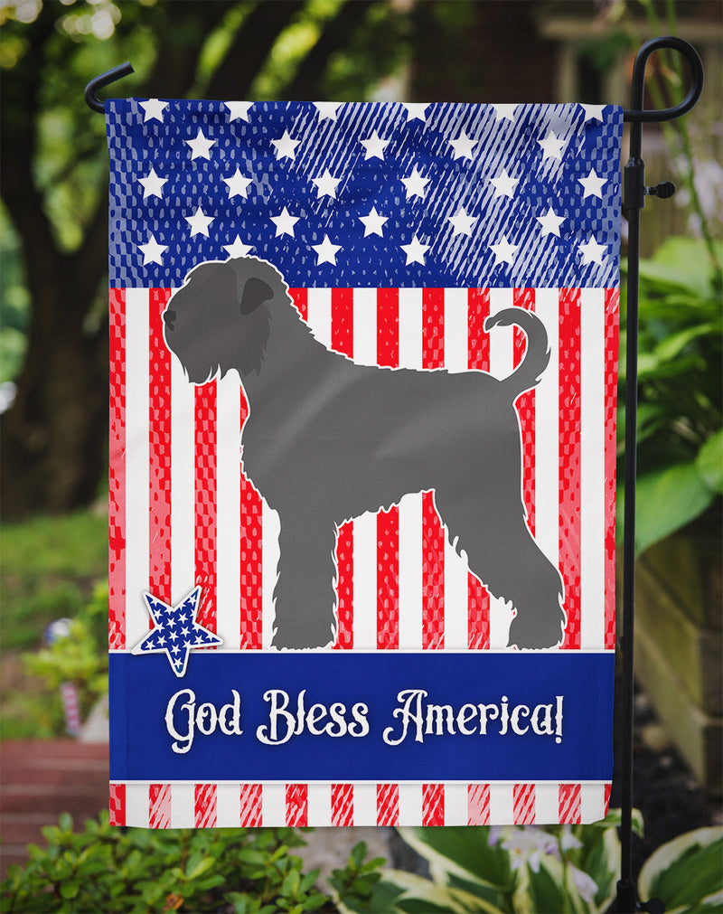Black Russian Terrier American Garden Flag - Outdoor Decorative Yard Flag BB8374GF